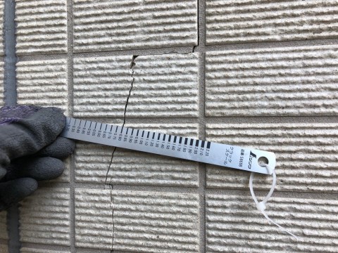 外壁打診調査ロープアクセスの画像