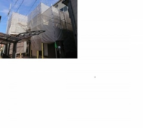 外壁補修 塗装 新築などによる足場工事の画像