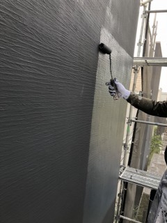 河野邸外装塗装の画像