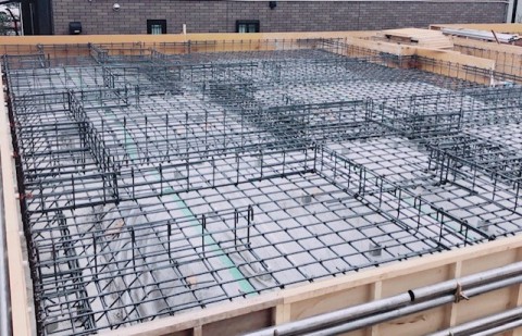建売住宅基礎工事の画像