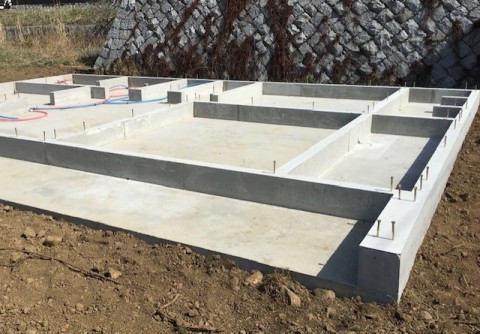 注文住宅基礎工事の画像