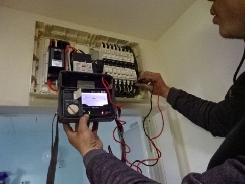 神奈川県茅ケ崎市PHEV充電用設備工事の画像