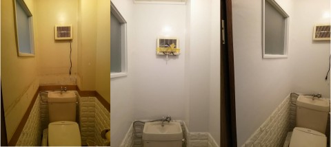 トイレ壁面の画像