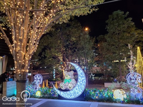 神奈川県 オフィスビルイルミネーション工事の画像