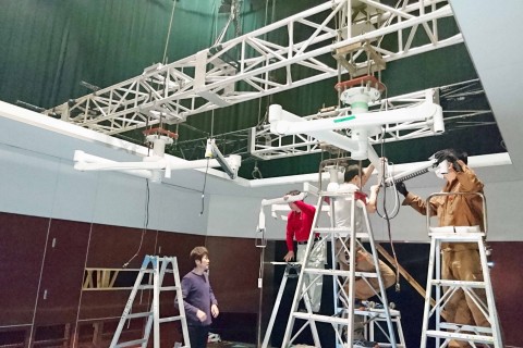 東京都　某テレビ局様　スタジオ作りの画像