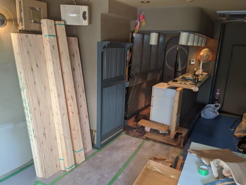 逗子市　バーカウンター造作の画像