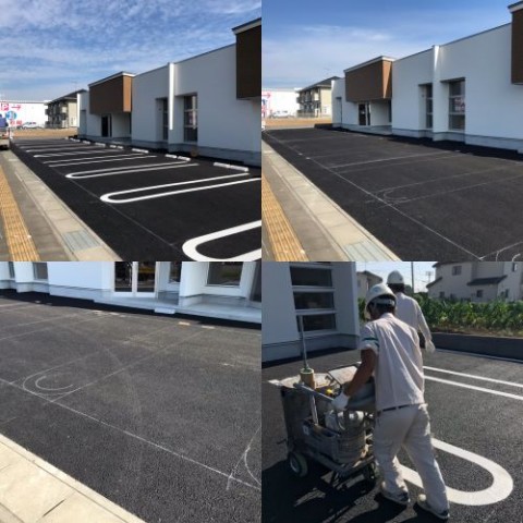 埼玉県 某テナント様 / 駐車場区画線設置工事の画像