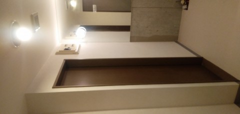 宮城県仙台市太白区 洗面所 クロス・CF・巾木貼替の画像