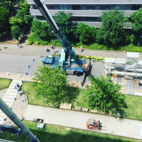 川崎市内　足場工事1の画像