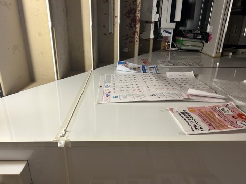 東京都港区喫茶店事務室内装塗替、壁張り工事の画像