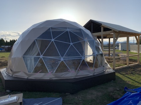 北海道滝川市 滝川キャンプサイト 北のたまゆら まるごとそらち グランピング施設新設工事の画像