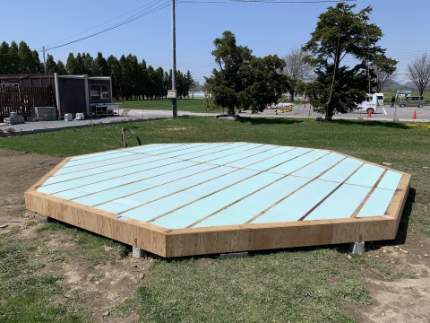 北海道滝川市 滝川キャンプサイト 北のたまゆら まるごとそらち グランピング施設新設工事の画像