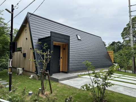 静岡県内：貸コテージ新築工事（2023年6月竣工）の画像