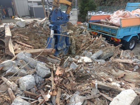 石川県七尾市公費解体／白馬基礎解体工事の画像