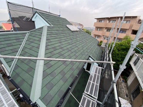 神奈川県 O様邸 葺き替え・雨樋交換工事の画像