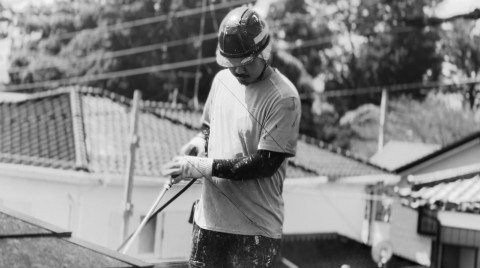 塗装工事現場①の画像