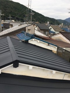 京都府K市 雨漏りによる屋根修理の画像