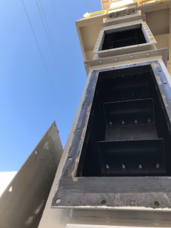 群馬県伊勢崎市　K社様　バケットエレベーター新設工事の画像