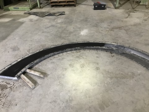 栃木県壬生町　Ｔ社様　粉砕機耐摩耗ゴム貼り換え工事の画像