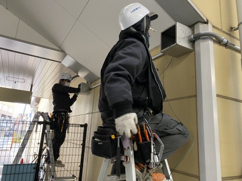 駅前猛暑対策工事の画像