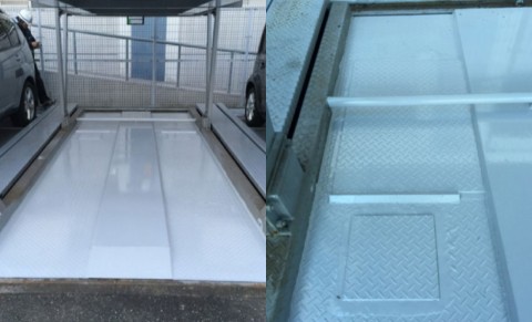 駐車場パレット止水防水工事（施工後）の画像