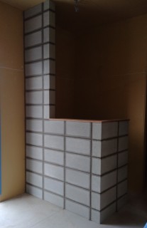 コンクリートブロック調タイル施工例の画像