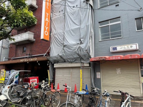 鉄骨造3階建解体工事の画像