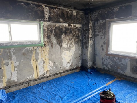 都内近郊　某マンションの火災案件の画像