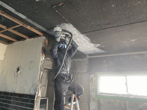 都内近郊　某マンションの火災案件の画像