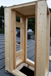 チムニー（煙突囲い）作成工事の画像