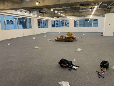 台東区　オフィス　電気設備工事の画像