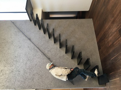 東京都　個人住宅　スチールサッシ、扉工事の画像