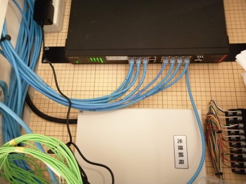 宮崎県 某ホテル様 光LAN工事の画像