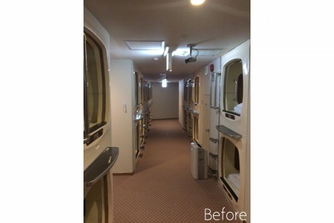 福岡県　サウナ＆カプセルホテル　ウェルビー福岡改装工事の画像