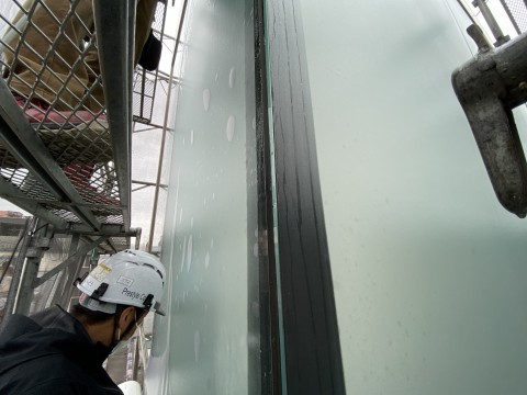 葛飾区　Ｔ社様　外貼りフォグラスシート施工の画像