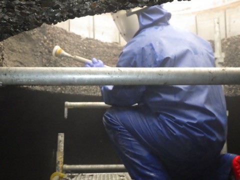 消化タンク改修工事（コンクリート防食）の画像