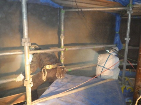 消化タンク改修工事（コンクリート防食）の画像