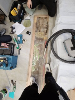 柏市　某床工事の画像