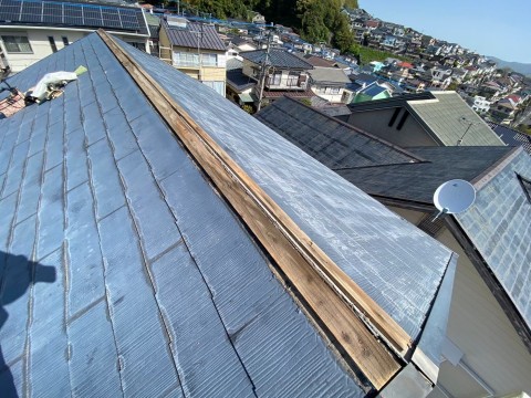 棟板金下地交換の画像