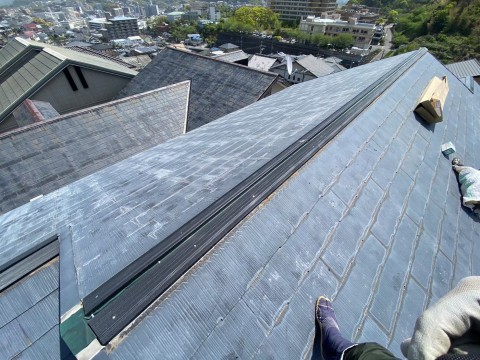 棟板金下地交換の画像