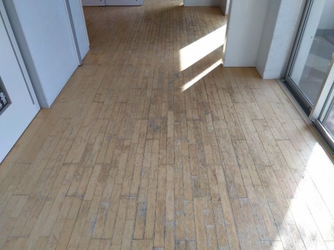 フローリングのダストフリーサンディングリノベーションの画像