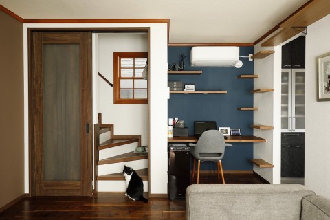 ふたりと2匹の心地よい家の画像