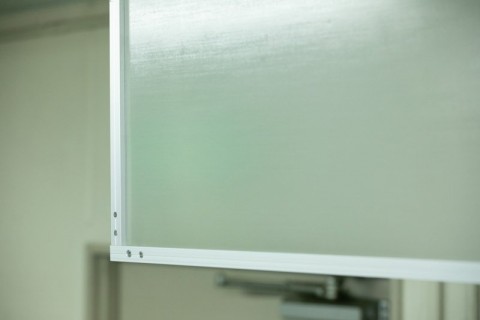 フェンスクリアー(防煙垂壁)設置の画像