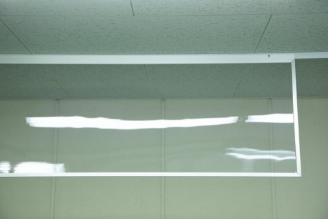 フェンスクリアー(防煙垂壁)設置の画像