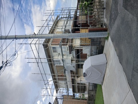 塗り替え足場工事の画像