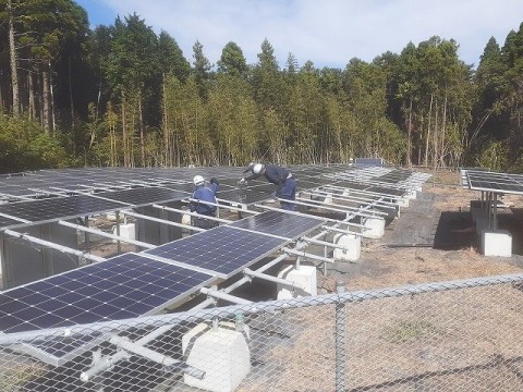 千葉県　太陽光発電所パネルリニューアル工事の画像