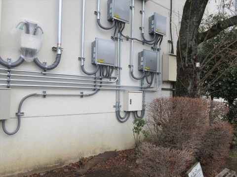 東京都　都営住宅　太陽光発電設備工事の画像