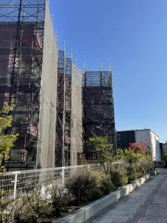 大規模修繕工事に伴う足場養生　神奈川県横浜市青葉区の画像