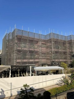 大規模修繕工事に伴う足場養生　神奈川県横浜市青葉区の画像