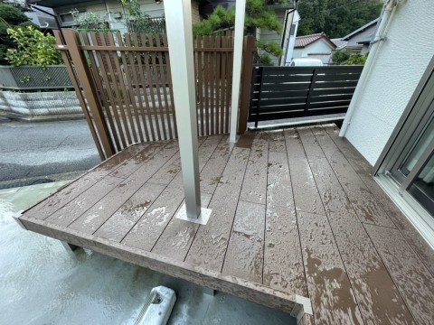 神奈川県　K様邸　テラス、ウッドデッキ工事の画像